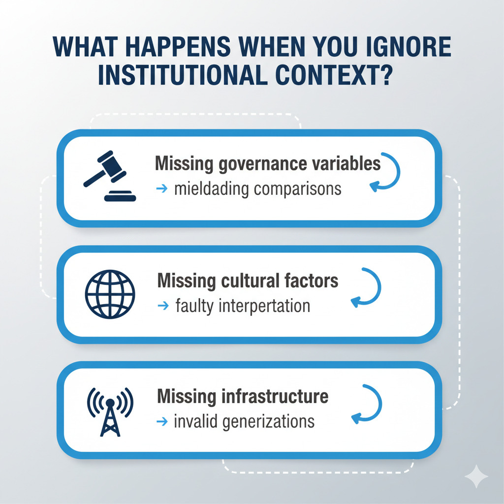 Why Comparative Research Fails Without Institutional Controls